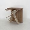 Moose Antler End Table | Tables by Farmhaus + Co.. Item composed of wood