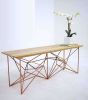 Yoshi Bench | Benches & Ottomans by MODERNCRE8VE. Item made of wood with copper