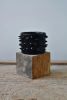 Spikes Black Ceramic Handmade Planter | Vases & Vessels by OWO Ceramics