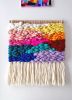 RAINBOW woven wall hanging | Macrame Wall Hanging in Wall Hangings by Nova Mercury Design. Item made of cotton