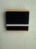 Mini Woven Tile - String Theory- Black and White #2 | Wall Sculpture in Wall Hangings by Mpwovenn Fiber Art by Mindy Pantuso