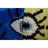 Handmade Patchwork Eye Ikat Velvet Pillow, Silk Lumbar | Sham in Linens & Bedding by Vintage Pillows Store. Item made of cotton