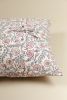 Crimson Bloom Block Print Pillow | Pillows by Ninéh