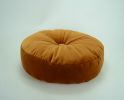 round copper velvet pillow // round velvet pouf pillow | Pillows by velvet + linen