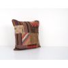 Square Handwoven Turkish Kilim Pillow, Tribal Sofa Pillow, O | Cushion in Pillows by Vintage Pillows Store