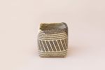 Natural Storage Basket |Stripe Noir | Storage by NEEPA HUT