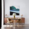 Original 40x40 Geometric Mountain Landscape | View From Trail by Shilo Ratner | Work by Shilo Ratner