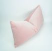 blush velvet pillow cover // blush pink velvet cushion case | Pillows by velvet + linen