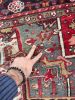 UNIQUE Vintage Heriz | Slate-Teal, Greens, Saffron, Merlot | Area Rug in Rugs by The Loom House. Item composed of fabric and fiber