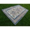Vintage Turkish Kars Wool Area Rug 4'5'' x 6'8'' | Rugs by Vintage Pillows Store. Item made of cotton with fiber