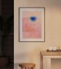 Mid Century Modern Wall Art Print, Abstract Pink Artwork | Prints by Capricorn Press. Item composed of paper in minimalism or mid century modern style