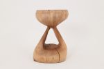Walnut Solid Wood Sculptural Side Table, Original Contemporary Design | Tables by Logniture