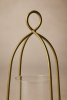Bend Hurricane Candle Holder — Antique Brass Finish | Decorative Objects by Raíz Studio