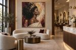 Crowned in Stillness | Oil And Acrylic Painting in Paintings by Madame A. K. Selestan