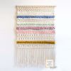 Woven Wall Tapestry, Pastel Colored Wall Art - DIANNE | Wall Hangings by Rianne Aarts. Item made of cotton