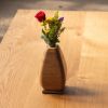 Flower Vases in Wood and Bronze | Vases & Vessels by Alabama Sawyer. Item made of oak wood