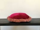 round velvet pillow // pink silk velvet pillow // silk | Pillows by velvet + linen