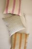 Oh! Stripes (Blue) Block Print Pillow | Pillows by Ninéh