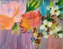Twilight Tryptic | Oil And Acrylic Painting in Paintings by Colleen Sandland Beatnik. Item composed of canvas and synthetic