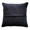 Black Terra Handwoven Wool Decorative Throw Pillow Cover | Cushion in Pillows by Mumo Toronto. Item made of fabric