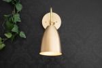 Cone Shade - Brass Sconce - Model No. 0789 | Sconces by Peared Creation. Item made of brass with glass