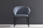 CC3. Ebonized, Blue TextileCc3. Ebonized, Blue Textile | Office Chair in Chairs by SIMONINI. Item composed of wood & fabric