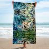 Beach Towel - Tectonic - Fluid Abstract Geologic Art | Work by Eman's Gallery
