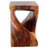 Haussmann® Wood Twist End Table 15 x 15 x 23 inch | Tables by Haussmann®