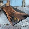Smoke Epoxy Walnut Dining Table | Tables by Ironscustomwood. Item composed of walnut and synthetic