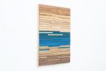 Transition Blue, 22"x32" | Wall Sculpture in Wall Hangings by Craig Forget. Item composed of oak wood compatible with mid century modern and contemporary style