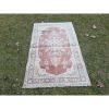 Distressed Turkish Red Small Rug 3'1" X 5'1" | Rugs by Vintage Pillows Store. Item composed of cotton and fiber