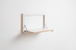 Folding Wall Shelf | Fläpps Shelf 60x40-1 | Bookshelf for Small Spaces, Birch Plywood, White | Shelving in Storage by AMBIVALENZ