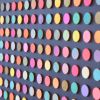 1600 Painted Dot Collage on Black | Paintings by Amelia Coward
