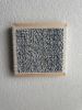 Woven Tile- Blue and White | Wall Sculpture in Wall Hangings by Mpwovenn Fiber Art by Mindy Pantuso