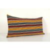 Queen Boho Woven Bedding Kilim Pillow Cover, Oversize Stripe | Sham in Linens & Bedding by Vintage Pillows Store. Item composed of cotton and fiber