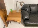 Sycamore Live Edge Coffee Table with Steel Hairpin Legs | Tables by Carlberg Design. Item made of wood works with minimalism style