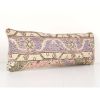 Muted Blue Carpet Rug Bedding Pillow, Faded Ethnic Turkish L | Cushion in Pillows by Vintage Pillows Store