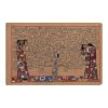 Vintage Folk Art Human Pictorial Suzani From Uzbekistan, Tre | Tablecloth in Linens & Bedding by Vintage Pillows Store