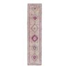 Handknotted Mid 20th Century Pink Vintage Herki Runner | Runner Rug in Rugs by Vintage Pillows Store. Item composed of cotton & fiber