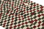 Rug & Kilim’s Moroccan style rug in White, Red and Brown Checkered Pattern | Area Rug in Rugs by Rug and Kilim