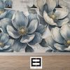 Indigo Bloom — Bold Florals Luxury Wallpaper Mural | Wall Treatments by ELLE WALLS