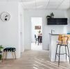 Petrol Velvet Woven Stool | Chairs by Knots Studio
