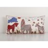 Suzani Long Lumbar Pillow Case Fashioned from a Mid-20th Cen | Cushion in Pillows by Vintage Pillows Store