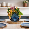 Blue Glass Decor | Candle Holder in Decorative Objects by Sand & Iron