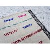 Old Traditional Turkish Oriental Hand Made Wool Small Kilim | Small Rug in Rugs by Vintage Pillows Store. Item composed of wool and fiber