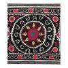 Central Asian Suzani Textile, Embroidered Cotton Bed Cover | Bed Spread in Linens & Bedding by Vintage Pillows Store. Item composed of cotton