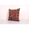 Vintage Turkish Oushak Rug Pillow Cover, Handmade Tan Carpet | Cushion in Pillows by Vintage Pillows Store