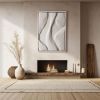 Textured Plaster Wall Art - Handmade 3D Sculptural Painting - Minimalist Japandi Decor - Unique Housewarming Gift - Custom Sizes & Colors | Wall Sculpture in Wall Hangings by Vaiva Art Atelier