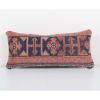 Muted Carpet Rug Pillow, Vintage Pastel Ethnic Turkish Yasti | Cushion in Pillows by Vintage Pillows Store