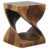 Haussmann® Original Wood Twist Stool 10 in SQ x 12 in | Chairs by Haussmann®